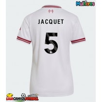Camisa de Futebol Liverpool Jeremy Jacquet #5 Equipamento Secundário Mulheres 2026-27 Manga Curta